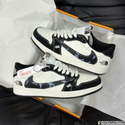 Giay Nike Air Jordan 1 Low Travis Scott x The North Face White Black Giày Nike Air Jordan 1 Low Travis Scott x The North Face White Black
