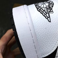 Giay Nike Air Jordan 1 White Black Trang Den Giày Nike Air Jordan 1 White Black Trắng Đen