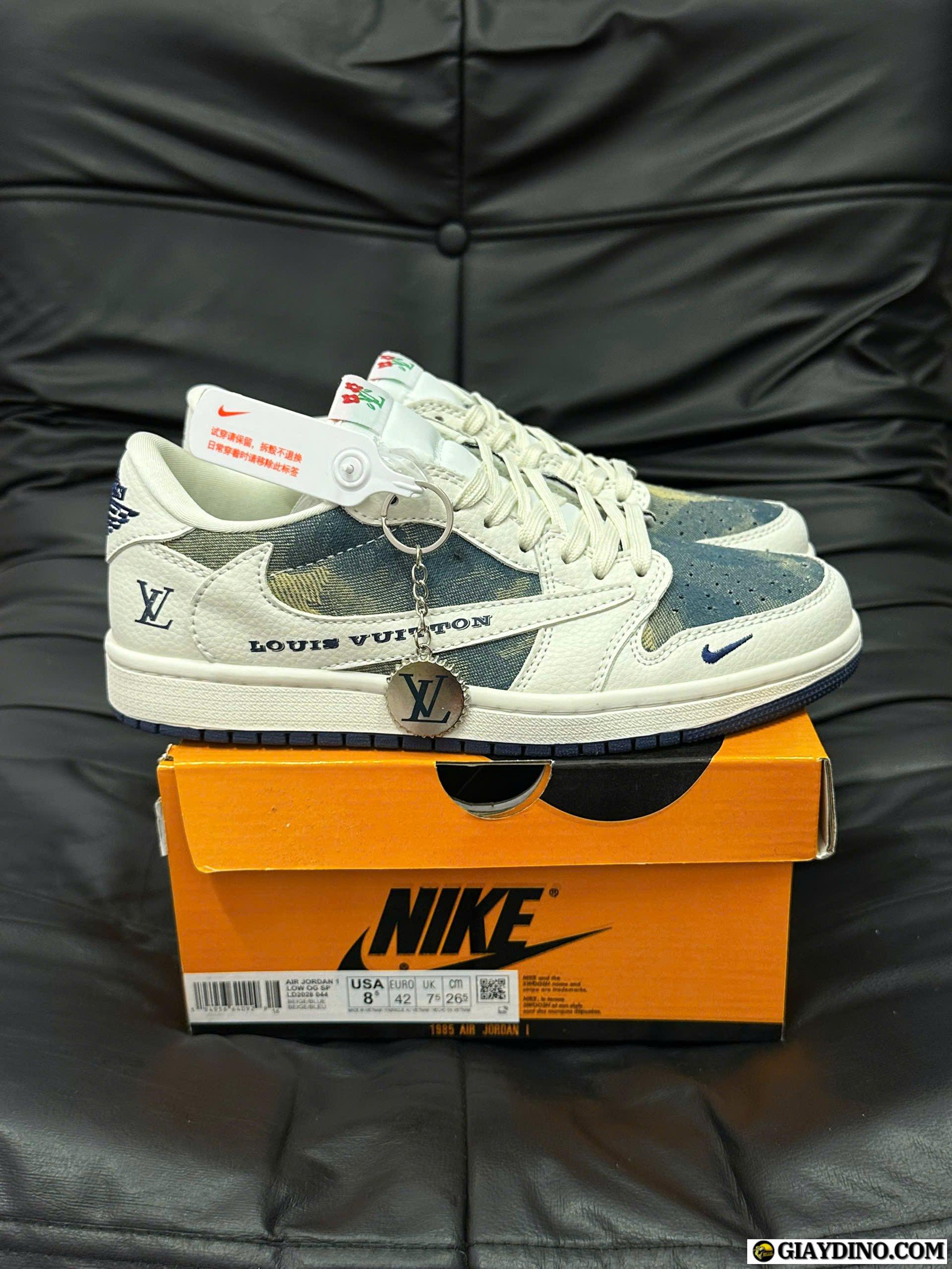 Giày Nike Air Jordan Low Travis LV Denim Blue Giày Nike Air Jordan Low Travis LV Denim Blue
