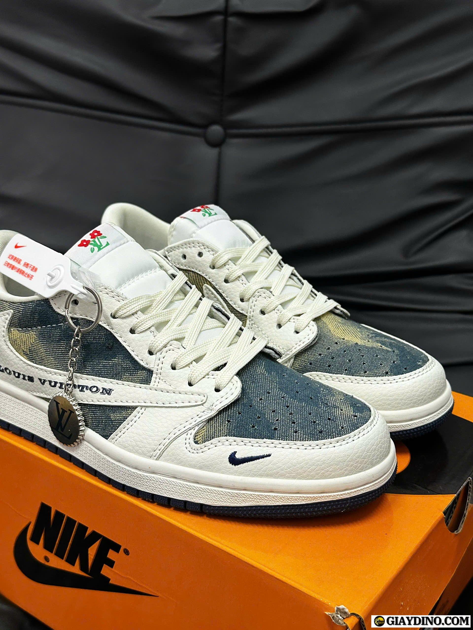 Giày Nike Air Jordan Low Travis LV Denim Navy Blue Giày Nike Air Jordan Low Travis LV Denim Navy Blue