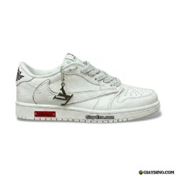 Giày Nike Air Jordan Low Travis LV White Silver Trắng Bạc