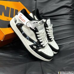 Giay Nike Air Jordan Low Travis The North Face Trang Den Giày Nike Air Jordan Low Travis The North Face Trắng Đen