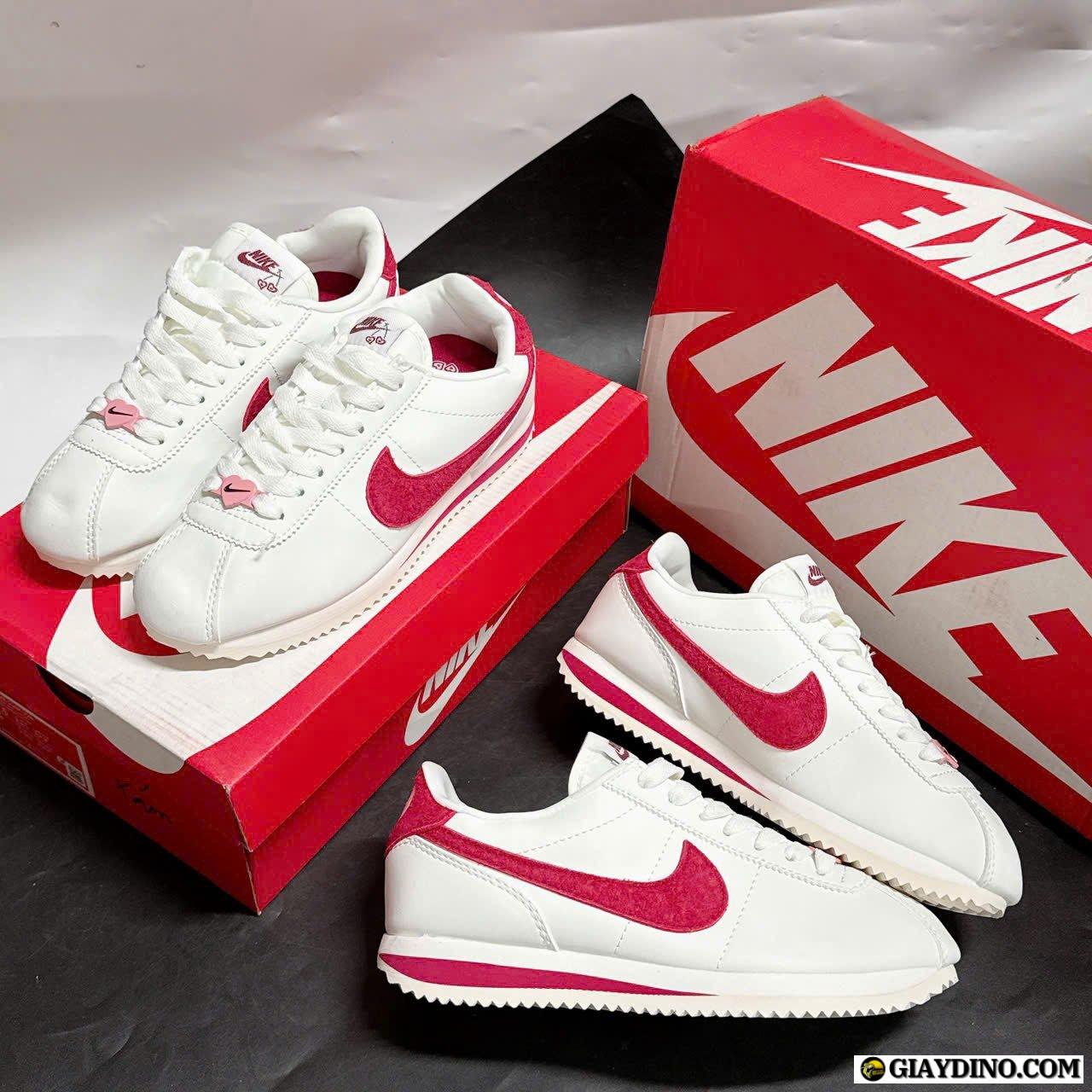 Giày Nike Cortez Trắng Đỏ Valentines Day 2024 Giày Nike Cortez Trắng Đỏ Valentines Day 2024