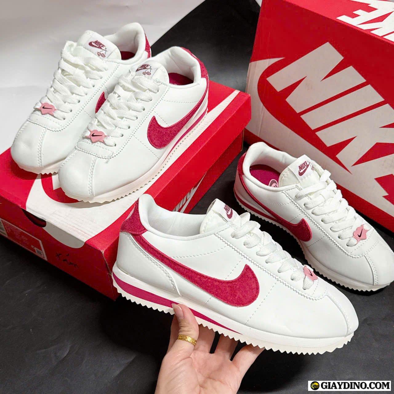 Giày Nike Cortez White Red Valentines Day 2024 Giày Nike Cortez White Red Valentines Day 2024