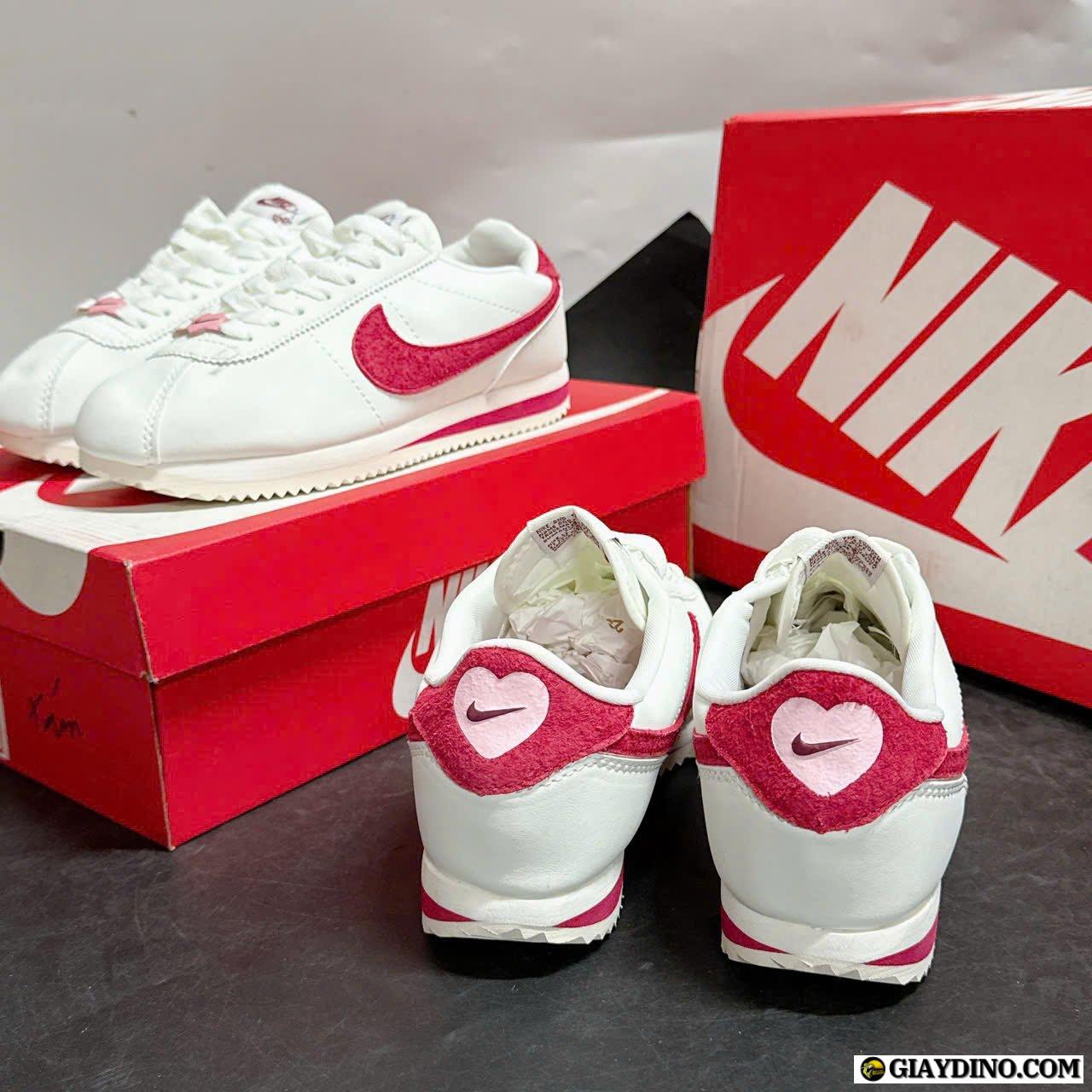 Giày Nike Valentine White Red Trắng Đỏ Cortez Giày Nike Valentine White Red Trắng Đỏ Cortez