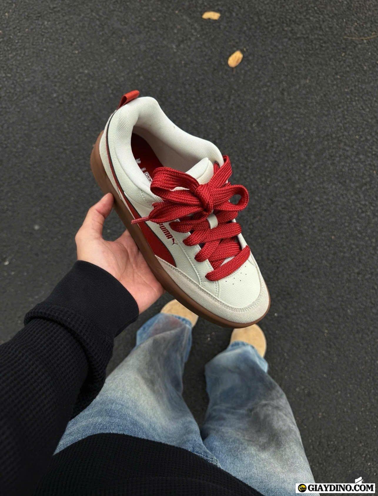 Giày Puma Classic Low White Red Giày Puma Classic Low White Red