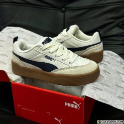 Giay Puma Trang Xanh Navy De Nau Giày Puma Trắng Xanh Navy Đế Nâu