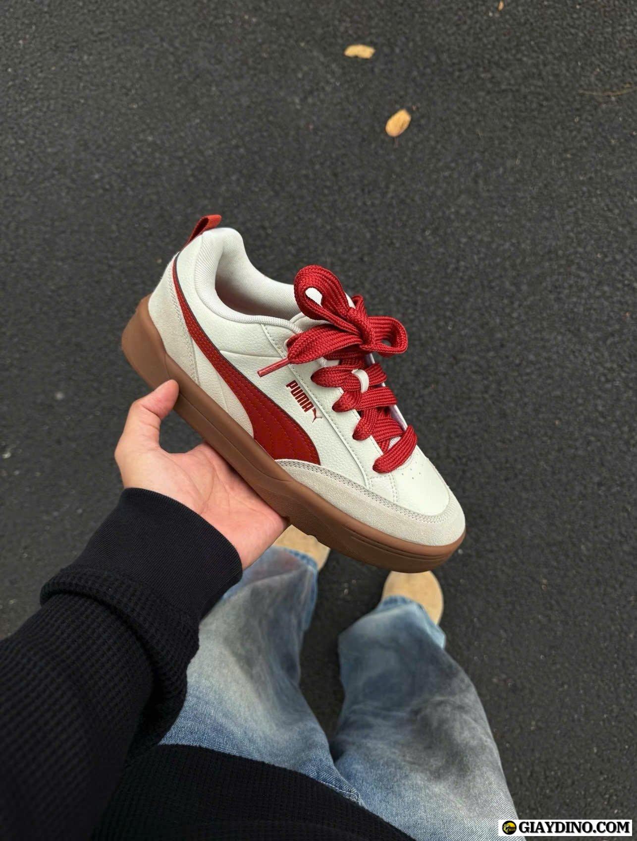 Giày Puma White Red Trắng Đỏ Giày Puma White Red Trắng Đỏ