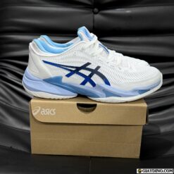 Giay Tennis Asics Court FF 3 Novak Trang Xanh Blue Giày Tennis Asics Court FF 3 Novak Trắng Xanh Blue