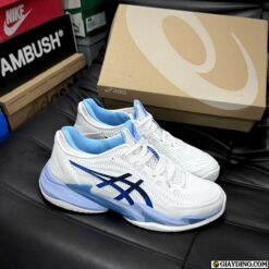 Giay Tennis Nam Nu Asics Court FF 3 Novak White Tuna Blue Giày Tennis Nam Nữ Asics Court FF 3 Novak White Tuna Blue