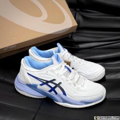 Giay Tennis Pickleball Asics Court FF 3 Novak White Tuna Blue Giày Tennis Pickleball Asics Court FF 3 Novak White Tuna Blue