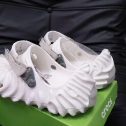 Suc Crocs Pollex Clog Trang Xam Sục Crocs Pollex Clog Trắng Xám