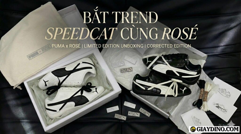Bat Trend Speedcat Cung Rose Mau Sneaker Gay Bao Da Cap Ben Dino Sneaker Bắt Trend Speedcat Cùng Rosé Mẫu Sneaker Gây Bão Đã Cập Bến Dino Sneaker