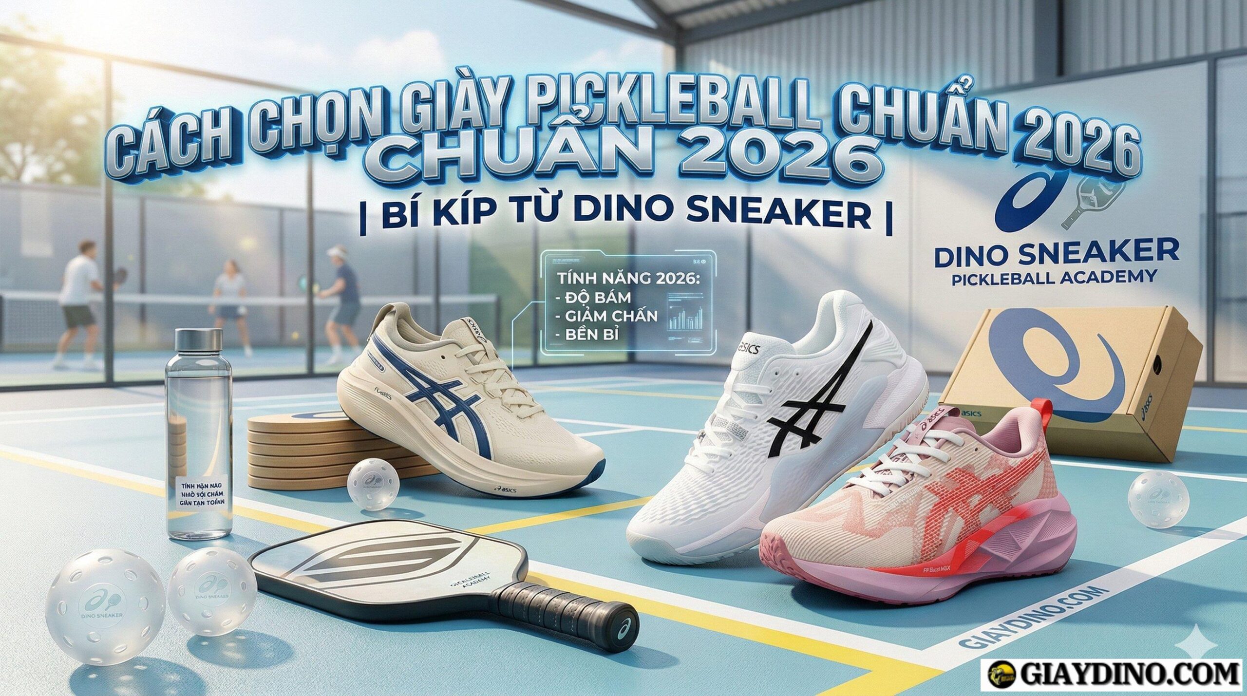 Cach Chon Giay Pickleball Chuan 2026 Bi Kip Tu Dino Sneaker scaled Cách Chọn Giày Pickleball Chuẩn 2026 | Bí Kíp Từ Dino Sneaker
