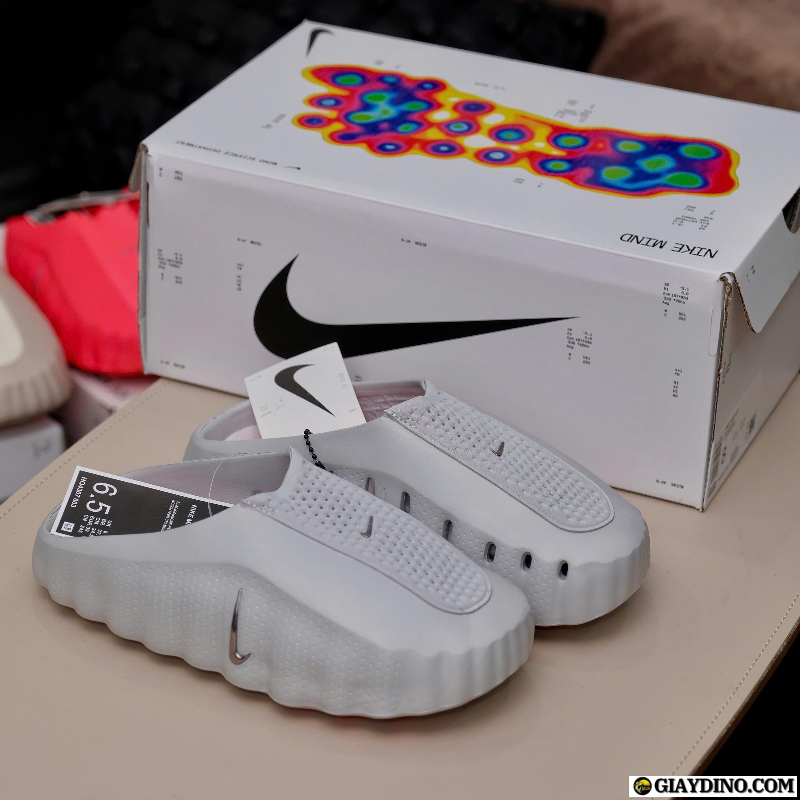 Dép Nike Mind 001 Slide Light Smoke Grey Xám Dép Nike Mind 001 Slide Light Smoke Grey Xám