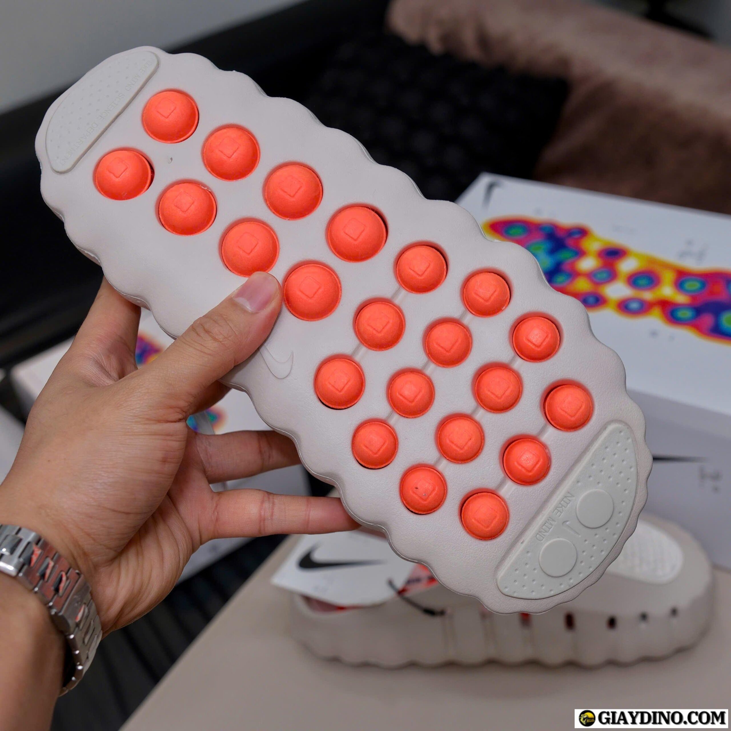 Dép Nike Mind Slide Light Bone Trắng Kem Dép Nike Mind Slide Light Bone Trắng Kem