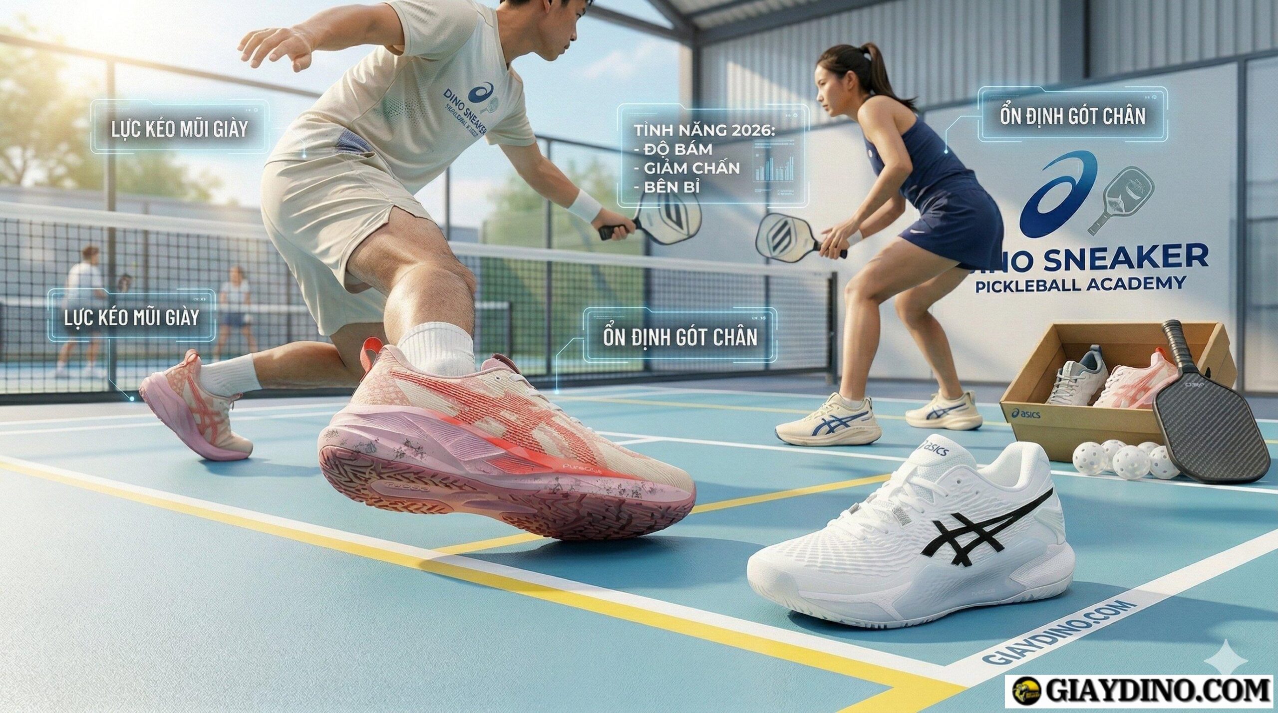 Gemini Generated Image l9u13yl9u13yl9u1 scaled Cách Chọn Giày Pickleball Chuẩn 2026 | Bí Kíp Từ Dino Sneaker