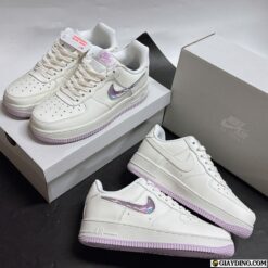 Giay Nike AF1 LV8 3 White Trang Hong Giày Nike AF1 LV8 3 White Trắng Hồng