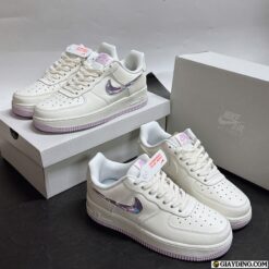 Giay Nike AF1 Trang Hong Swoosh Thach Giày Nike AF1 Trắng Hồng Swoosh Thạch