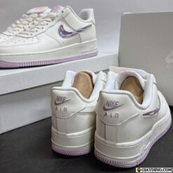 Giay Nike Air Force 1 Trang Hong Swoosh Thach Giày Nike Air Force 1 Trắng Hồng Swoosh Thạch