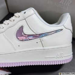 Giay Nike Air Force 1 Trang Hong Swoosh Thach Trang Hong Giày Nike Air Force 1 Trắng Hồng Swoosh Thạch Trắng Hồng
