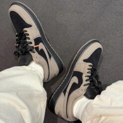 Giay Nike Air Jordan 1 Low SE Beige Nau Den Giày Nike Air Jordan 1 Low SE Beige Nâu Đen