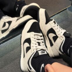 Giay Nike Dunk Low Embossed Baroque CNY Trang Den Giày Nike Dunk Embossed Baroque Black White IF3944-001