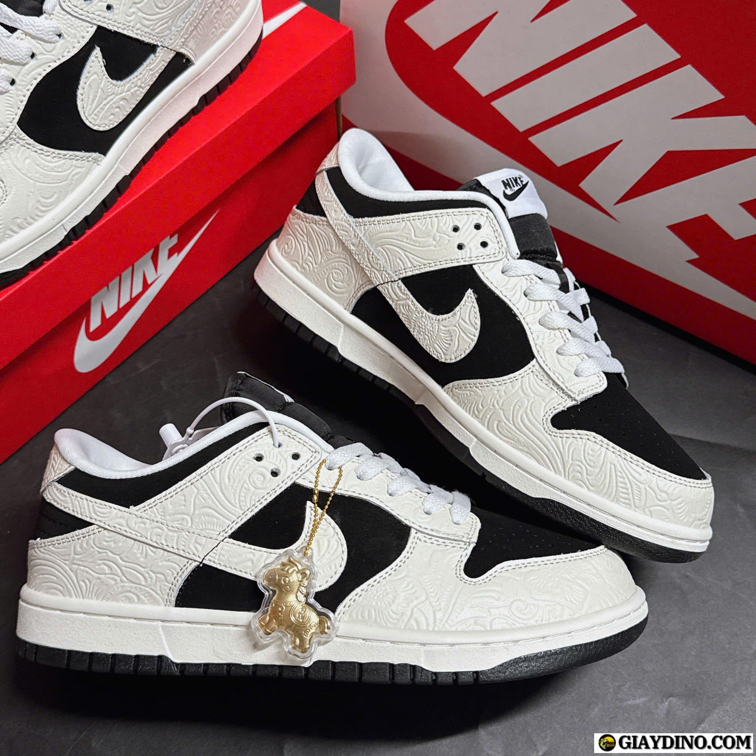 Giày Nike Embossed Baroque Trắng Đen Black White Giày Nike Embossed Baroque Trắng Đen Black White