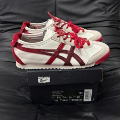 Giay Onitsuka Tiger Mexico 66 Trang Do Ruou Giày Onitsuka Tiger Mexico 66 Trắng Đỏ Rượu
