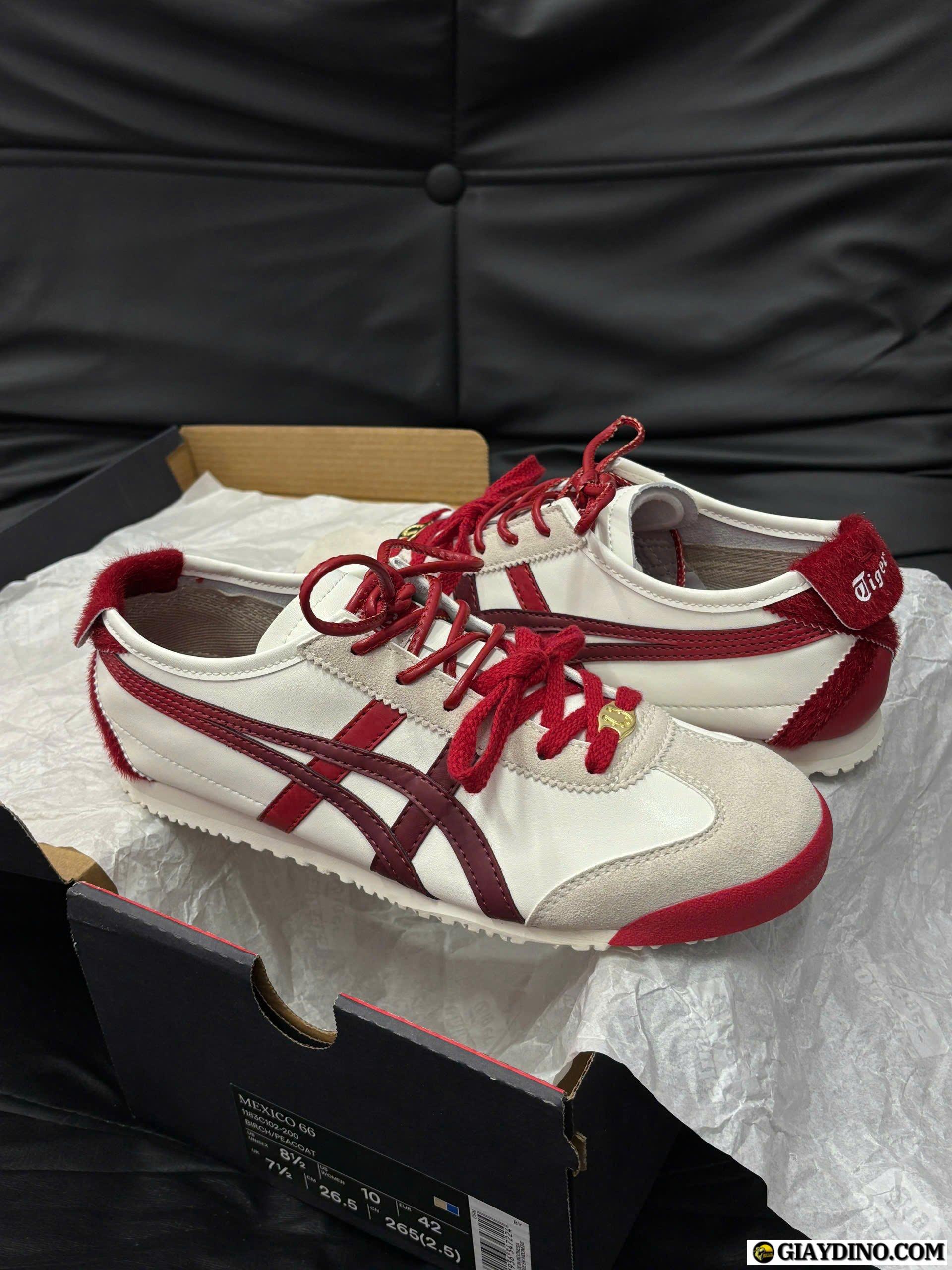 Giày Onitsuka Tiger Mexico 66 White Red Retro Giày Onitsuka Tiger Mexico 66 White Red Retro