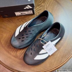 Dep Suc Adidas Purechill Runner Core Black Den Soc Trang Dép Sục Adidas Purechill Runner Core Black Đen Sọc Trắng