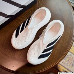 Dep Suc Adidas Purechill Runner Core White Trang Soc Den Dép Sục Adidas Purechill Runner Core White Trắng Sọc Đen