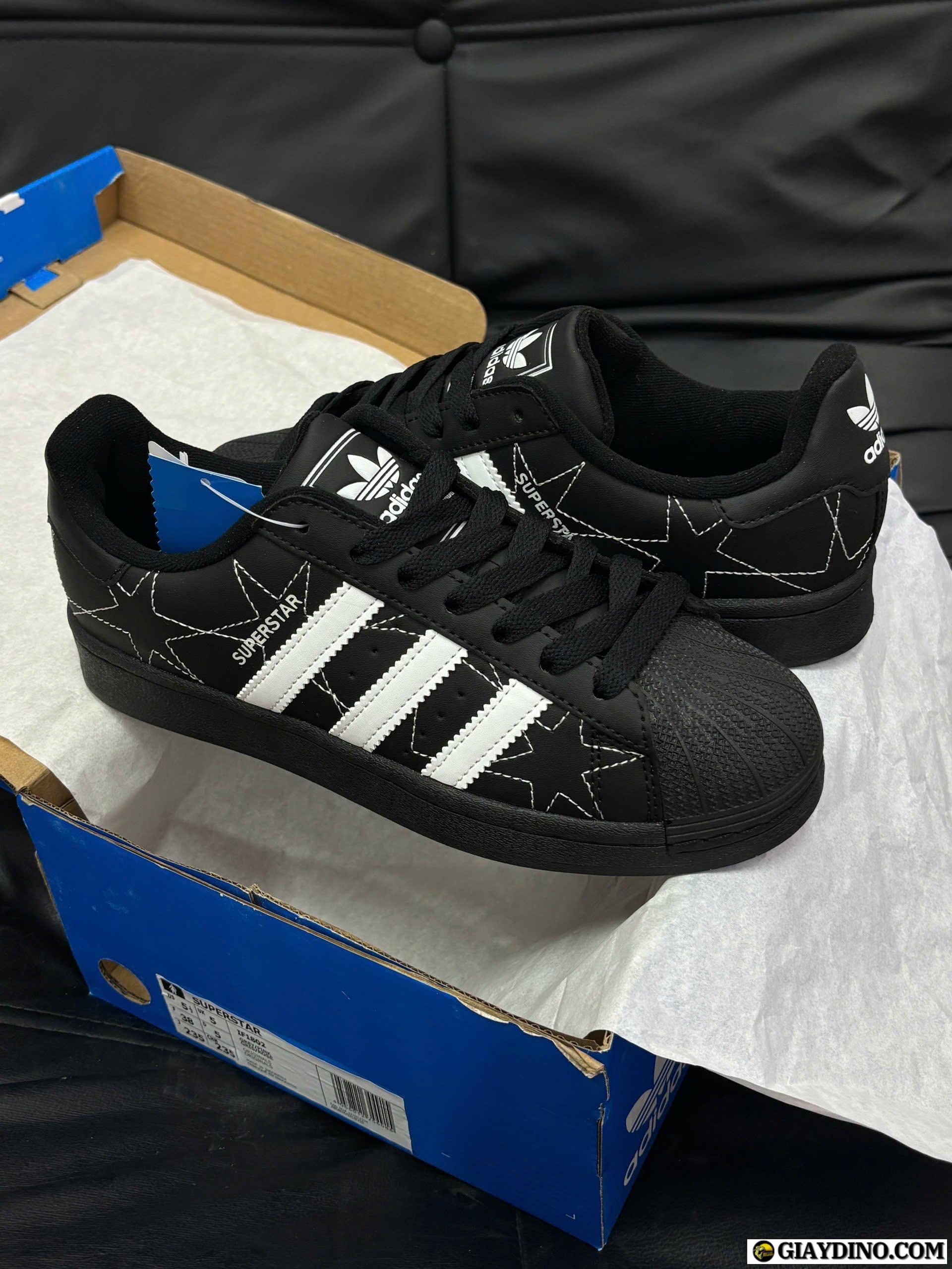 Giày Adidas Superstar II W Đen Trắng Like Auth Giày Adidas Superstar II W Đen Trắng Like Auth