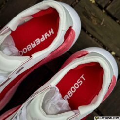 Giay Hyperboost EDGE White Red Running Shoes Giày Hyperboost EDGE White Red Running Shoes