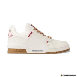 Giày Louis Vuitton LV Trainer Maxi White Brown