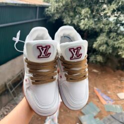 Giay Louis Vuitton Trainer Maxi Mau Trang Nau Giày Louis Vuitton Trainer Maxi Màu Trắng Nâu
