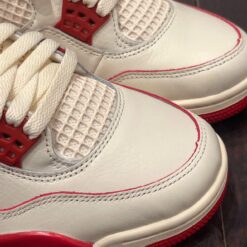 Giay Nike Air Jordan 4 Retro Love Letter Trang Do Giày Nike Air Jordan 4 Retro Love Letter Trắng Đỏ