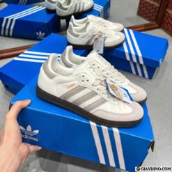 Giay Sneaker Adidas Samba OG White Granite Xam Giày Sneaker Adidas Samba OG White Granite Xám