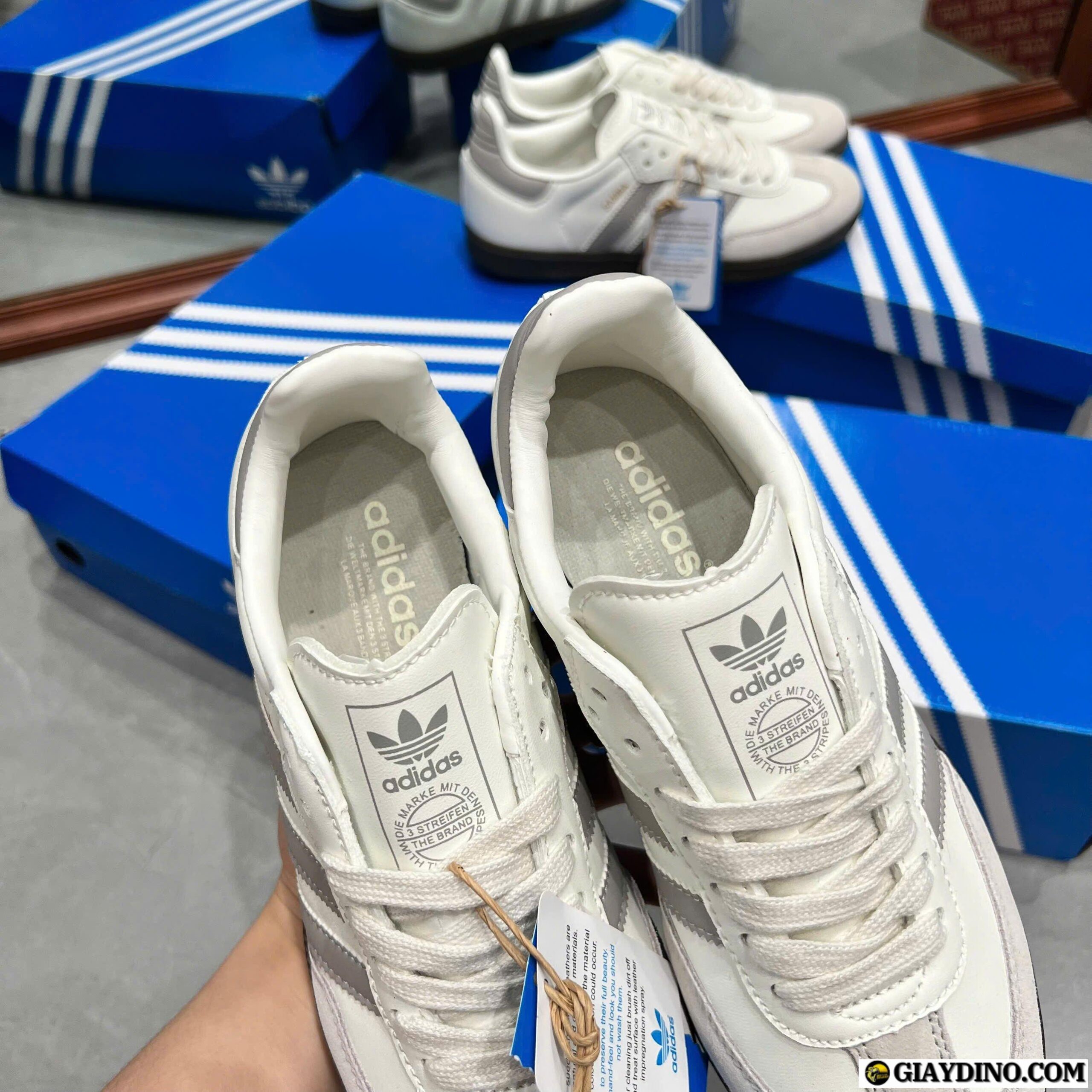 Giày Sneaker Adidas Samba OG White Granite Giày Sneaker Adidas Samba OG White Granite