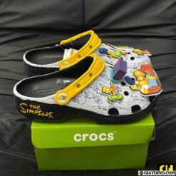 Dep Crocs Classic Clog The Simpsons Xam Vang Den Dép Crocs Classic Clog The Simpsons 211106-90H