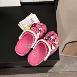 Dep Crocs Hello Kitty Full Box Dép Crocs Classic Clog x Hello Kitty 208527-680