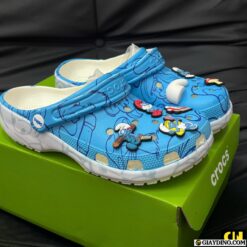 Dep Crocs The Smurfs Xi Trum Trang Xanh Duong Dép Crocs Classic Clog The Smurfs 210820-90H