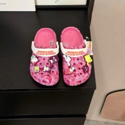 Dep Suc Crocs Classic Hello Kitty Pink White Dép Crocs Classic Clog x Hello Kitty 208527-680