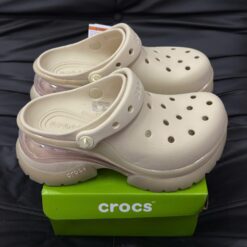 Dep Suc Crocs Super Bae Clog Summit White Trang Kem Dép Crocs Super Bae Clog Summit White 212811-2MD