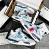 Giay Nike Air Jordan 4 Retro GS Military Blue Giày Nike Air Jordan 4 Retro GS Military Blue