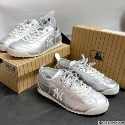 Giay Sneaker MLB German Training Runny NY Silver White Giày Sneaker MLB German Training Runny NY Silver White