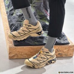 Giay Sneaker The Thao Salomon XT 6 Gore Tex Safari Nau Den Giày Sneaker Thể Thao Salomon XT-6 Gore-Tex Safari Nâu Đen