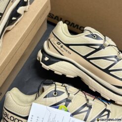 Giay The Thao Salomon XT 6 Gore Tex Safari Black Cream Full Box Giày Thể Thao Salomon XT-6 Gore-Tex Safari Black Cream Full Box