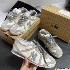 Giay MLB NY Yankees Cheese White Grey Mau Trang Xam Giày MLB NY Yankees Cheese White Grey Màu Trắng Xám