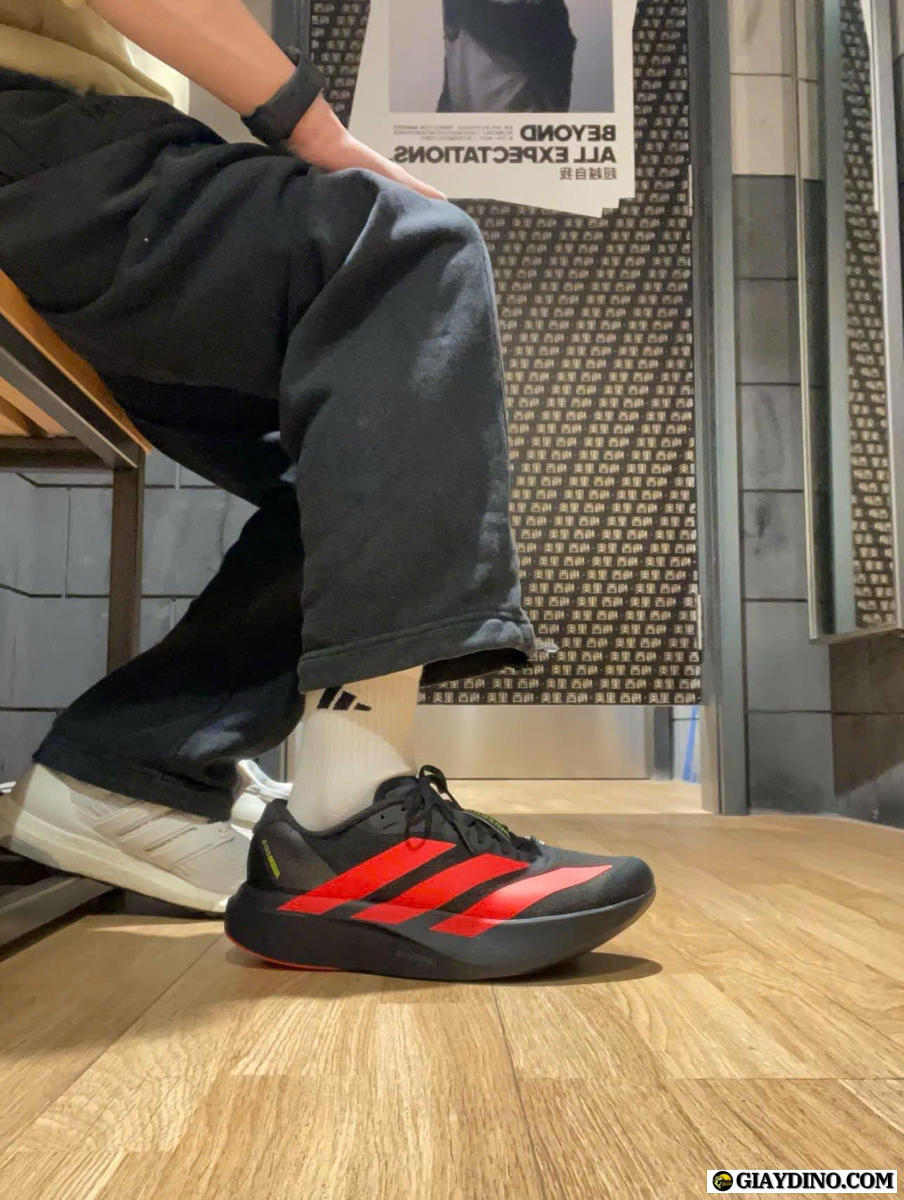 Giày Adidas Adizero Evo SL Carbon Lucid Red Black Giày Adidas Adizero Evo SL Carbon Lucid Red Black